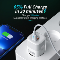 KUULAA 20W GaN PD USB C ładowarka dla iPhone 14 13 12 11 Pro Max mini SE telefon QC 3.0 PD 3.0 USB typ C szybkie ładowanie dla iPad Air 3